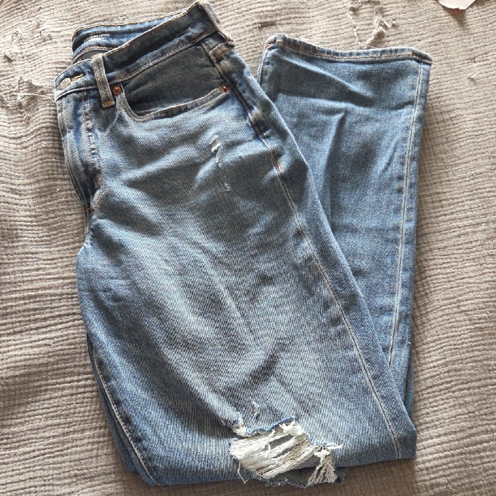 Old Navy Women's Straight Leg Jeans - Blue